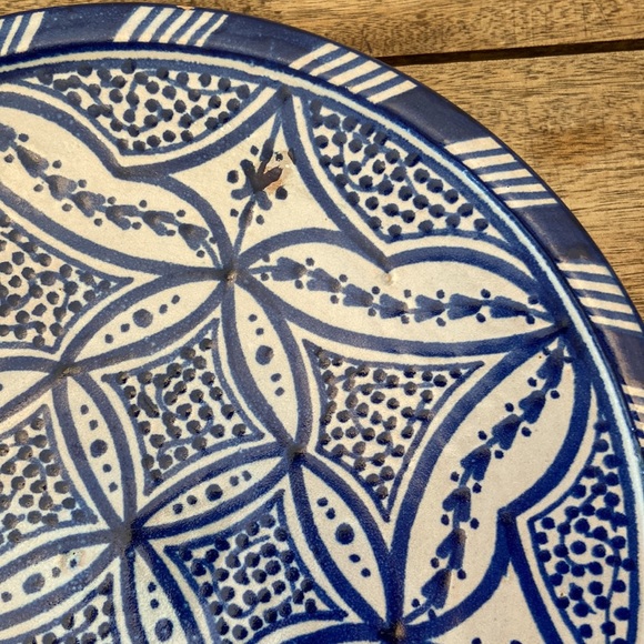 Moroccan Ceramic Plate - Picture 6 of 11